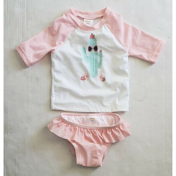NEW Gymboree Baby Swim Girls 3-6m Tankini Cactus